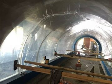 Pielāgots liels akrila plastmasas tuneļa akrila projekts